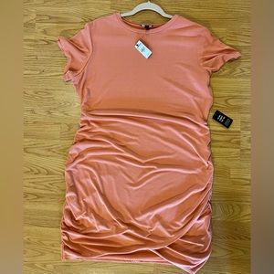 New Express Crew Neck Short Sleeve Dress